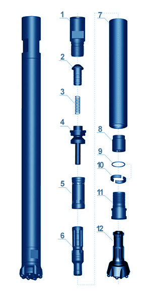 HBR2A潜孔冲击器 HBR2A潜孔冲击器